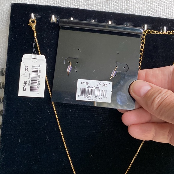 Vintage Cookie Lee Necklace/Earring Set w Tags - Picture 7 of 8